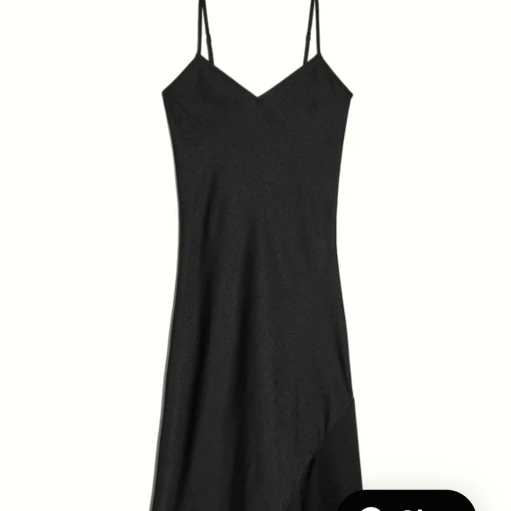 Knix Papaya Slip Dress Sapphire Blue Satin M - Picture 3 of 6